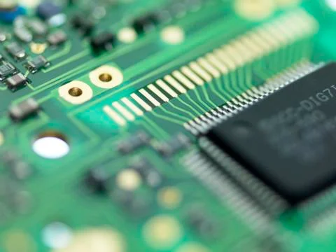 Microprocessor chip Stockfoto's