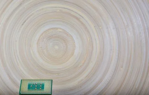 Microprocessor - closeup detail Stock Photos