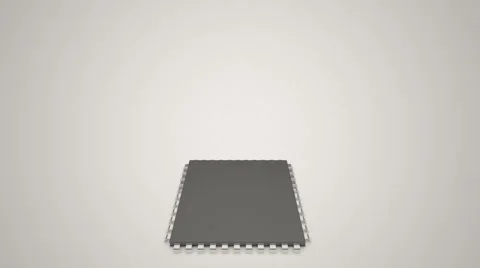 Microprocessor component  Stock Footage 61735587