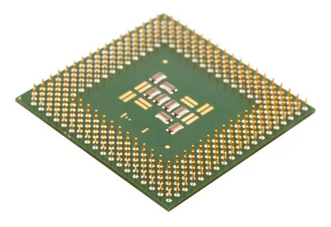 Microprocessor for computer Stock Photos