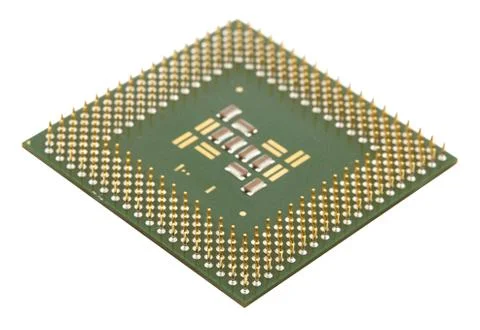 Microprocessor for computer Foto stock