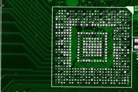 Microprocessor detail 写真素材