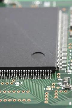 Microprocessor detail Stockfoto's