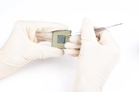 Microprocessor fix Stock Photos