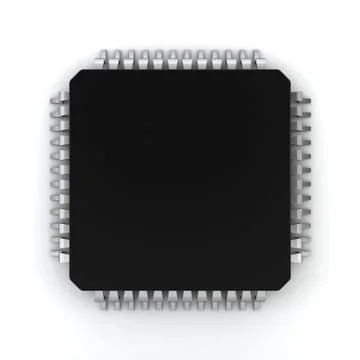 Microprocessor Stock Illustration