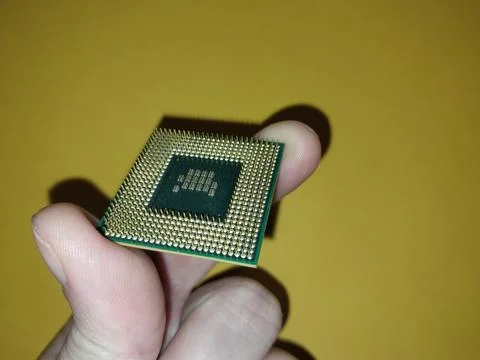 Microprocessor of a personal computer from a laptop 写真素材