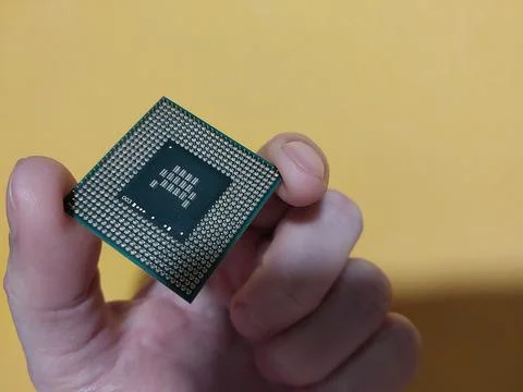 Microprocessor of a personal computer from a laptop 写真素材