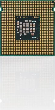 Microprocessor with reflection, isolated on white. Stock Photos