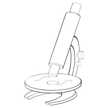 Microscope 3d Иллюстрация