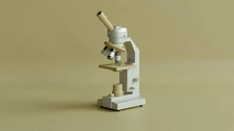 Microscope 3D Stock Illustration