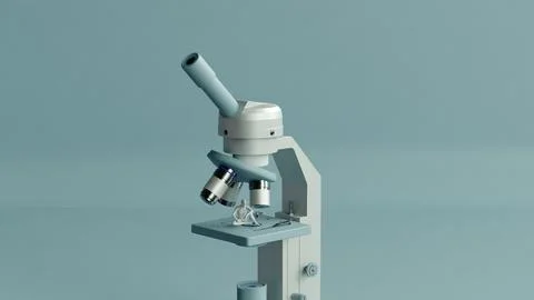 Microscope 3D Stock Illustration