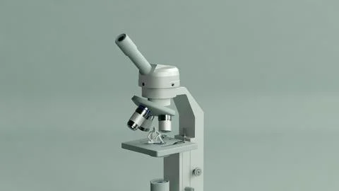 Microscope 3D Stock Illustration