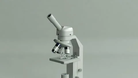 Microscope 3D Stock Illustration