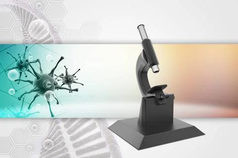 Microscope on abstract background microscope on abstract background Copyri... Stock Photos