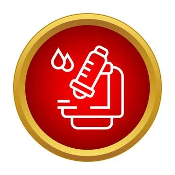 Microscope analyzing samples for science research and discovery Stock Illustration