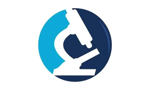 Microscope and flask Stock Illustration