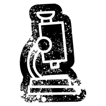 Microscope and slide icon Stock Illustration