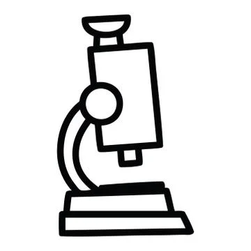 Microscope and slide icon Stock Illustration