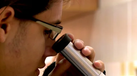 Microscope Biology class Stock-Footage 9572134