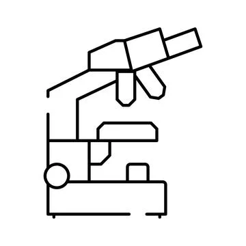 Microscope concept illustrating science, research, and discovery Stock Illustration