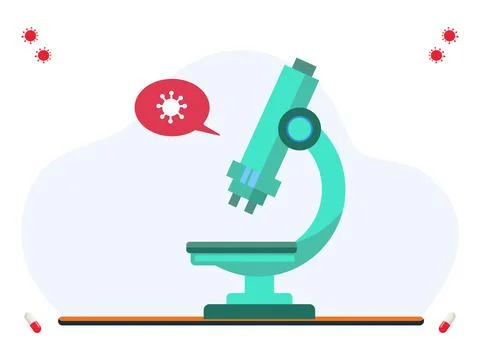 Microscope Concept Illustration Stock-Illustration