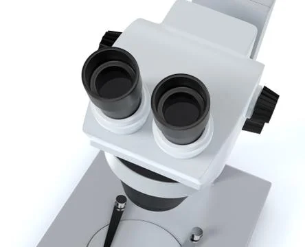 Microscope, concept of scientific research Stock Illustration