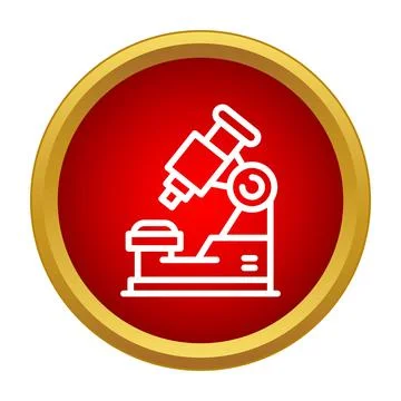Microscope detecting details in scientific research Stock Illustration