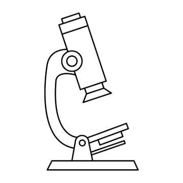 Microscope device of laboratory isolated icon 스톡 일러스트