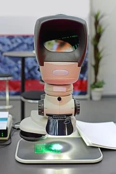 Microscope for Electronic Lab Stock Photos