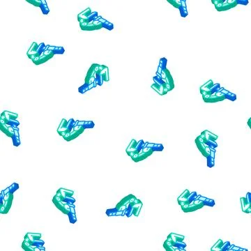 Microscope equipment isometric icon seamless pattern sign Stockillustratie
