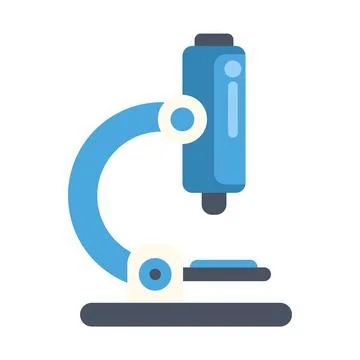 Microscope exploring science, research, and laboratory works Stockillustratie