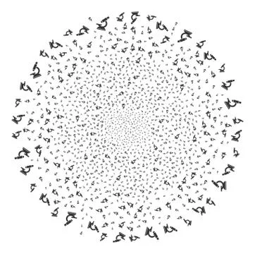 Microscope Fireworks Sphere Illustrazione stock