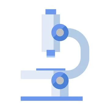 Microscope flat clipart vector illustration イラスト素材