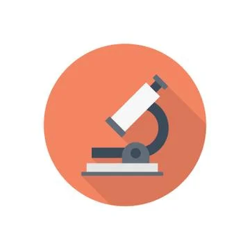 Microscope flat color icon Stock Illustration
