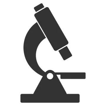 Microscope Flat Icon Stock Illustration
