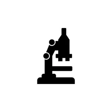 Microscope Flat Vector Icon Illustrazione stock