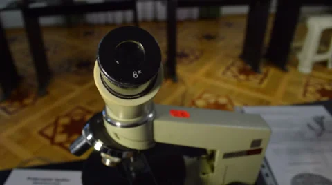 Microscope Stock Footage 32722365
