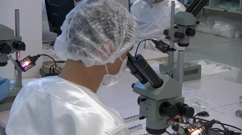 Microscope Stock Footage 34983312