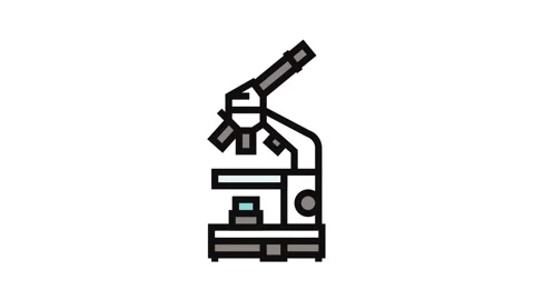 Microscope genetic engineering color icon animation 動画素材 326108572