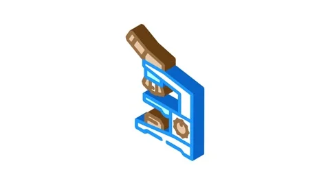 Microscope genetic engineering isometric icon animation 動画素材 327277094