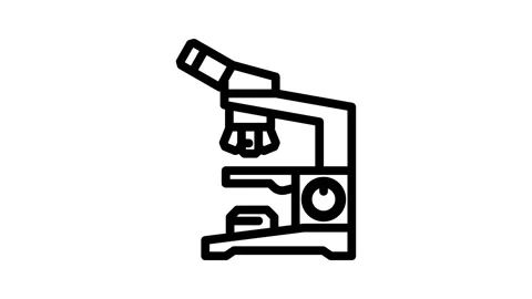 Microscope genetic engineering line icon animation 動画素材 326749152