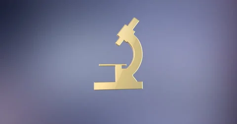 Microscope Gold 3d Icon Stock Footage 67985708