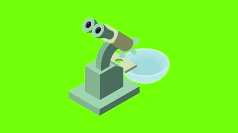 Microscope icon animation Stock Footage 152577412