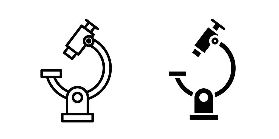 Microscope icon concept. best for web design 스톡 일러스트