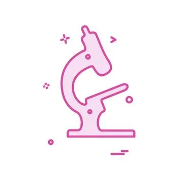 Microscope icon design vector Stock Illustration
