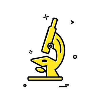 Microscope icon design vector Illustrazione stock