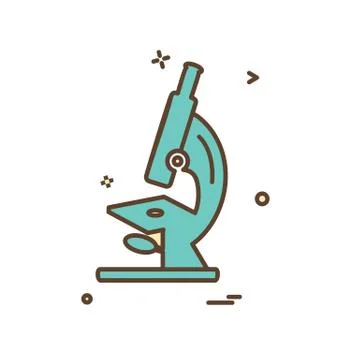 Microscope icon design vector Illustrazione stock