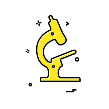 Microscope icon design vector Stock Illustration
