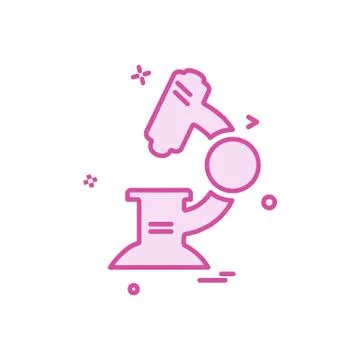 Microscope icon design vector Stockillustratie