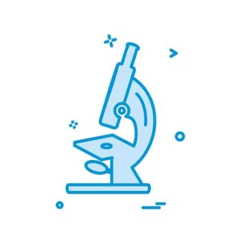 Microscope icon design vector 스톡 일러스트